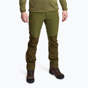 Pantaloni da uomo con membrana Pinewood Abisko olive green/hunting olive
