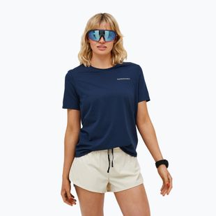 Maglietta Peak Performance donna Explore logo blue shadow