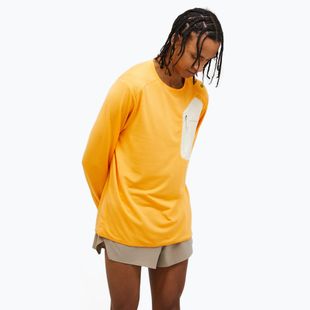 Felpa Peak Performance Freelight Polartec Grid arancione fiammante da uomo