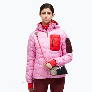 Piumino Peak Performance da donna Helium Utility Down rugiada mattutina/rosso brillante/oscuro