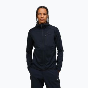 Felpa Peak Performance Utility Light Zip nero/nero