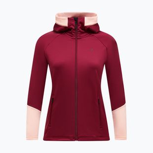 Felpa donna Peak Performance Rider Essentials Zip Hood Vertical Zenith/Peach Fuzz