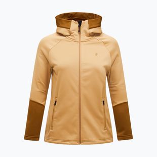 Felpa donna Peak Performance Rider Essentials Zip Hood Sierra Sand/Earthy Summit
