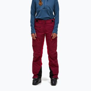 Pantaloni da sci da donna Peak Performance Vislight GTX C-Knit 3L vertical zenith/tech burgundy