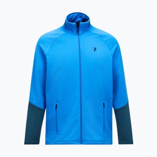 Felpa da uomo Peak Performance Rider Essentials Zip Jacket Azure Ascent/Mountain Lake