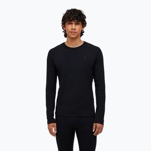 Maglia termica da uomo Peak Performance Magic Crew Wool-Blend Baselayer black/black