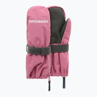 Guanti da sci per bambini Didriksons Biggles Zip Mitten 9 heather pink
