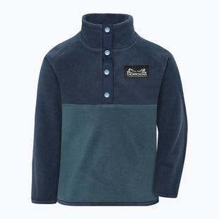 Pile felpato bambino Didriksons Monte 6 Half Button mountain blue