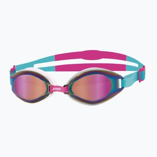 Occhialini da nuoto Zoggs Endura Mirror aqua/rosa/mirrored multi