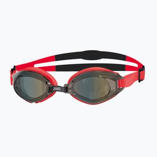 Occhialini da nuoto Zoggs Endura Mirror rosso/nero/fumo specchiato