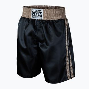 Pantaloncini da boxe in raso da uomo Cleto Reyes nero/oro