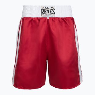 Pantaloncini da boxe da uomo Cleto Reyes Satin rosso/bianco