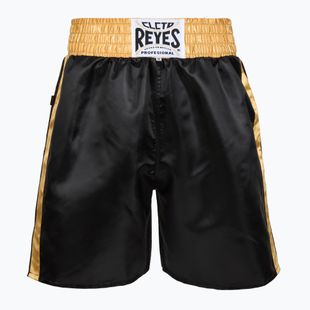 Pantaloncini da boxe in raso da uomo Cleto Reyes nero/oro