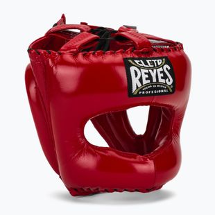 Casco da pugilato Cleto Reyes con faccia a punta in nylon rosso