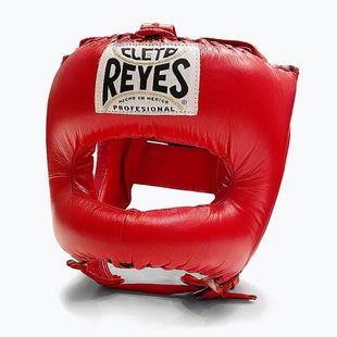 Casco da pugilato Cleto Reyes con faccia a punta in nylon rosso