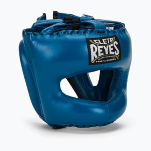 Casco da pugilato Cleto Reyes con faccia a punta e barra in nylon blu