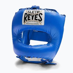 Casco da pugilato Cleto Reyes con faccia a punta e barra in nylon blu