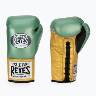 Guantoni da boxe Cleto Reyes Boxing Gloves creen metallic/gold