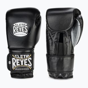 Guanti da boxe Cleto Reyes Velcro Sparring nero/argento