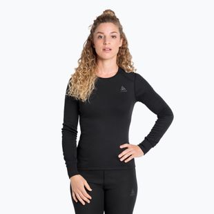 Maglia termica da donna ODLO Active Warm Bl Top Crew Neck black
