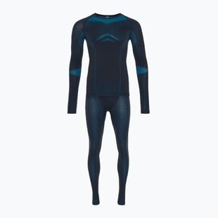 Set di intimo termico da uomo ODLO Fundamentals Performance Warm dark saphire/ blue jewel