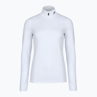 Giacca da sci donna KJUS Feel Midlayer mezza zip bianco