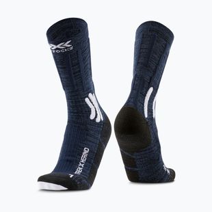 Calzini da donna X-Socks Trek X Merino midnight blue/arctic white