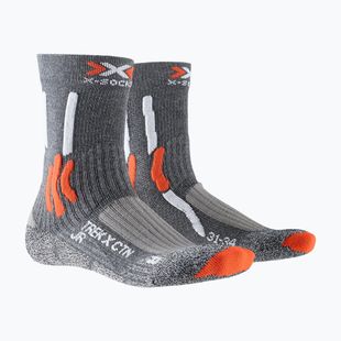 Calzini X-Socks Trek X CTN stone grey melange/ x-orange
