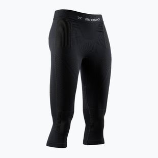 Leggings termici da donna X-Bionic Energy Accumulator 4.0 Pants 3/4 nero opale / bianco artico