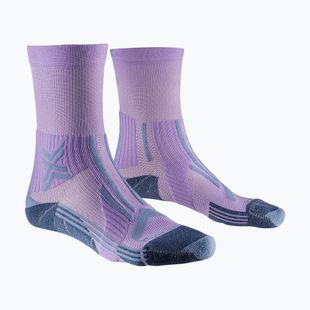 Calzini da donna X-Socks Trailrun Perform Crew orchid/sunset blue