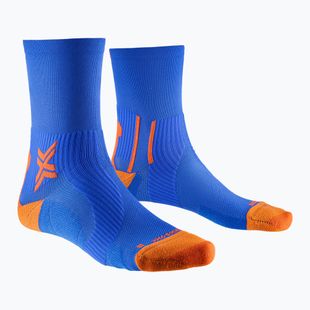 Calzini da corsa X-Socks Run Perform Crew da uomo twyce blu/arancio