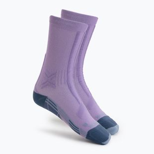 Calzini da corsa da donna X-Socks Trailrun Discover Crew orchid/sunset blue