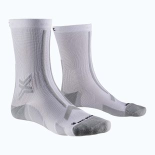 Calzini da corsa da uomo X-Socks Trailrun Discover Crew arctic white/pearl grey