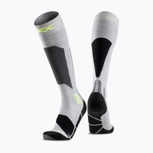 Calze da sci X-Socks Ski Discover Otc rhino grey/canary