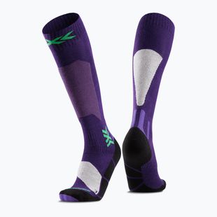 X-Socks Ski Discover Otc calze da sci viola intenso/sabbia chiaro