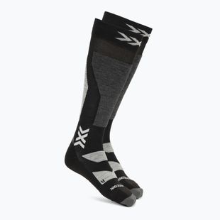 Calze da snowboard X-Socks Snowboard Discover Otc x nero/grigio chiaro