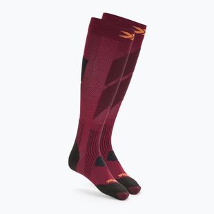 X-Socks Ski Perform Otc calze da sci rosso/arancio dune