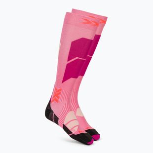 X-Socks Ski Perform Otc calze da sci rosa chiaro/sabbia chiaro