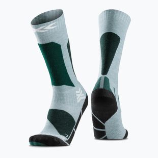 Calzini da sci per bambini X-Socks Ski Discover Otc verde salvia/prato inglese