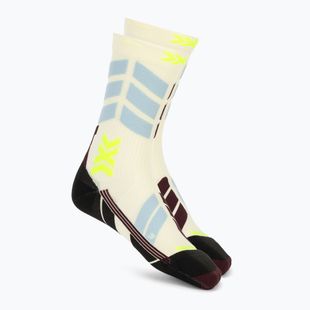 Calze da sci da donna X-Socks X-Country Perform Crew sabbia chiara/acqua fredda
