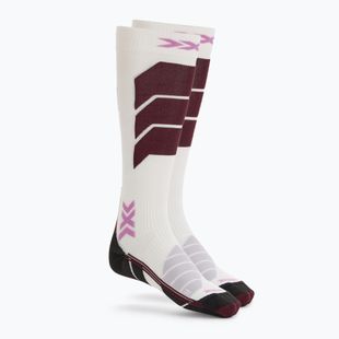 Calze da sci da donna X-Socks Ski Expert Otc x bianco/lavanda