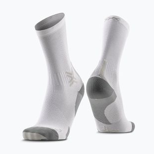 Calzini X-Socks Run Discover Crew arctic white/pearl grey