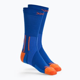 Calzini X-Socks Run Perform Warm Crew twyce blu/arancio