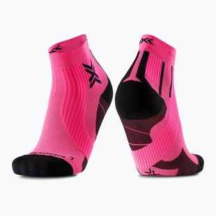 Calze da uomo X-Socks Run Perform Ankle rosa fluo/x nero