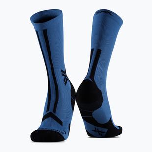Calzini X-Socks Trailrun Discover Crew da uomo blu minerale/nero X-Socks