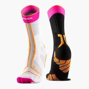 X-Socks Trailrun Terraskin Expert Crew calzini yinyang/x nero/x bianco/rosa fluo