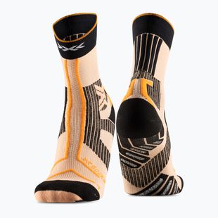 X-Socks Trailrun Terraskin Expert Crew calzini pesca fresca/x nero/arancio acceso