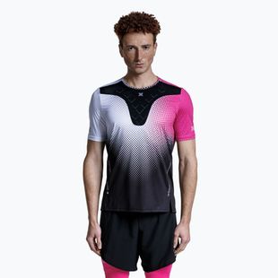 Maglietta da corsa X-Bionic Corefusion da uomo dot fade/rosa/bianco