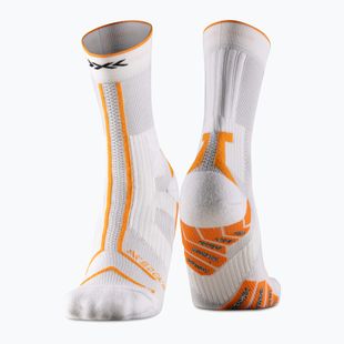 X-Socks Trailrun Terraskin Expert Crew x calze bianche/arancione brillante