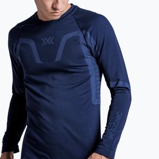 Felpa termica uomo X-Bionic X-Ential Baselayer LS marine